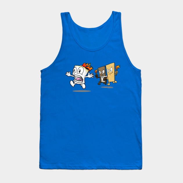 Funny Smores Chase Tank Top by robotface